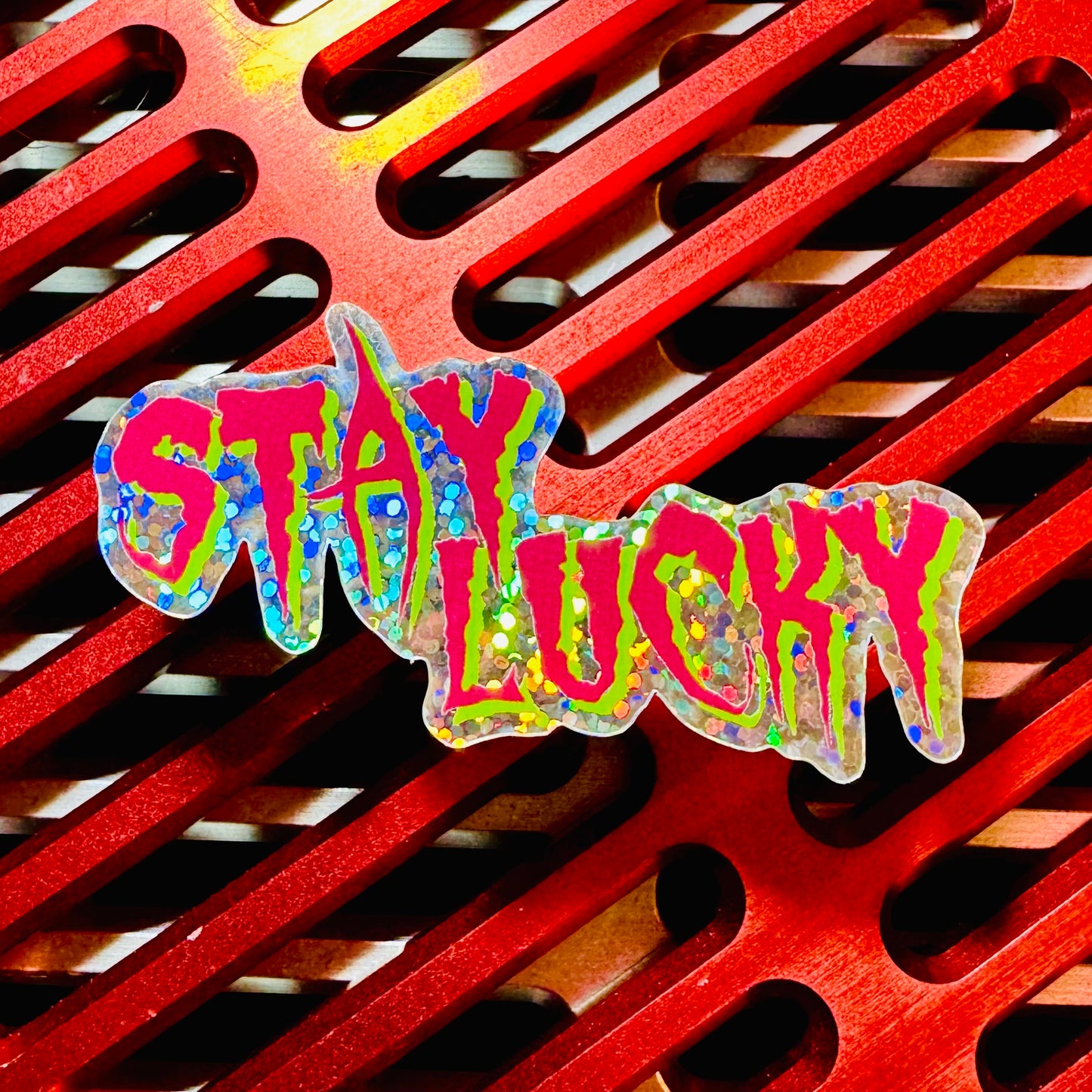Stay Lucky Neon sticker