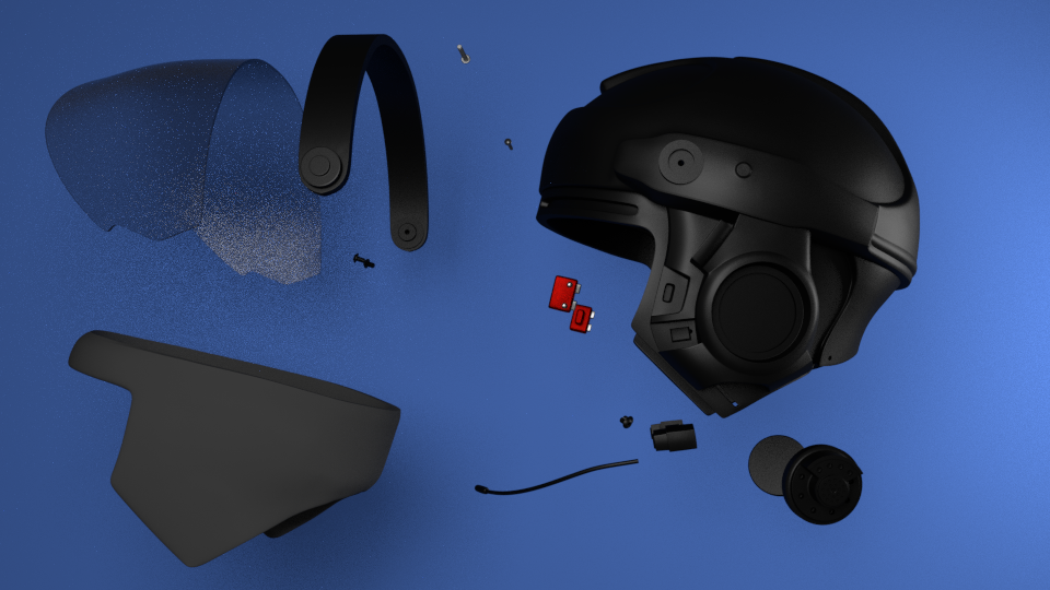 OCP Detroit Police Helmet .stl file